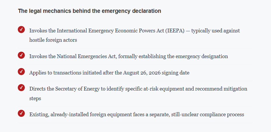 Trump Just Declared a National Emergency Over America's Power Grid. Here's What That Actually Means for You.