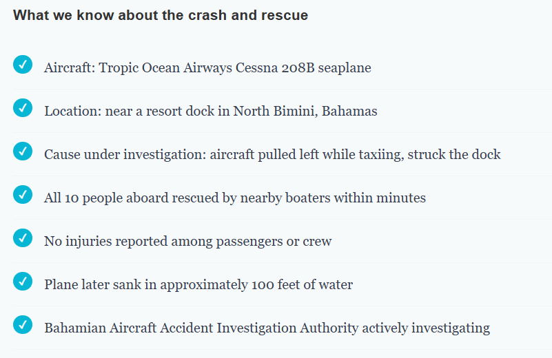 Seaplane Crash Caught on Camera: How Ten Americans Escaped a Sinking Aircraft in North Bimini