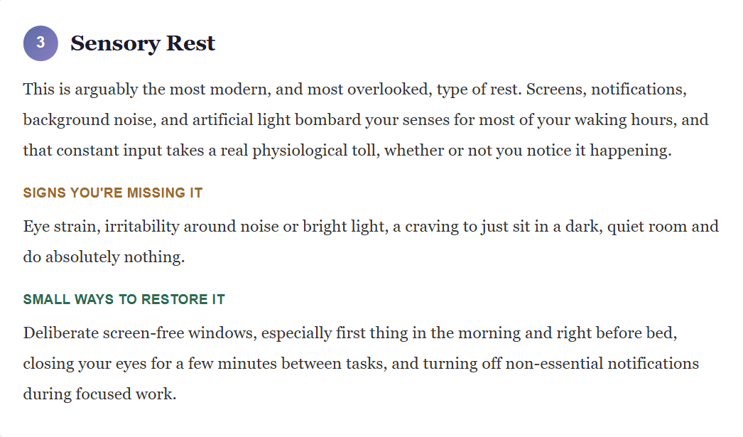 Why You're Always Tired (Even When You Sleep 8 Hours): The 7 Types of Rest You're Missing