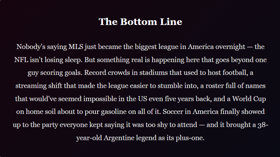 America Finally Caught Soccer Fever, and One Guy From Argentina Is Basically the Whole Reason Why