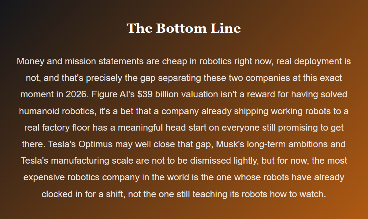 Two Bets on the Same Future: Why Wall Street Trusts a Four-Year-Old Startup Over Elon Musk's Robot Army