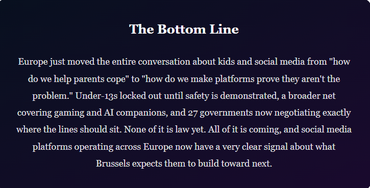 Europe Just Told Social Media: Prove It's Safe for Kids, or Keep Them Out