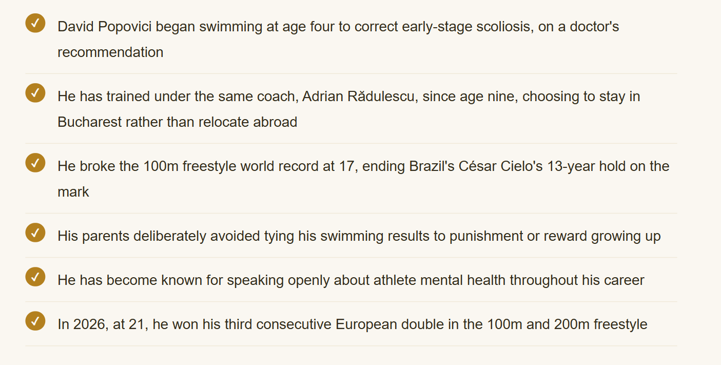 How a Shy Kid From Bucharest Became the Most Consistent Sprinter in Swimming