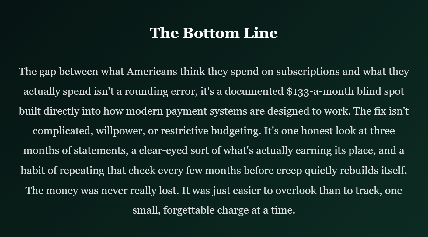 The Subscription Trap Nobody Notices Until the Bank Statement Doesn't Add Up