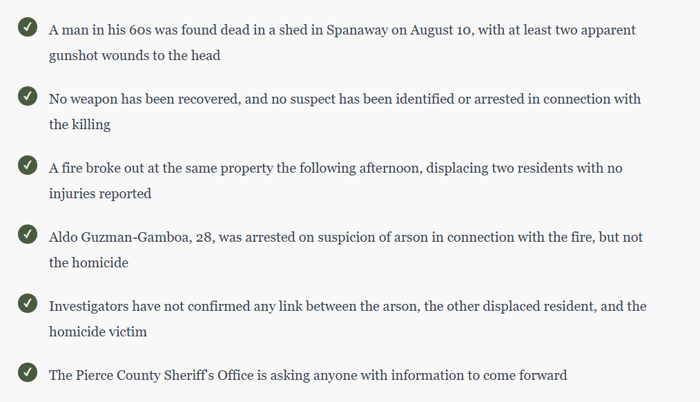 Man Found Dead in Spanaway Shed, Then a Fire at the Same Property — What Investigators Know Far
