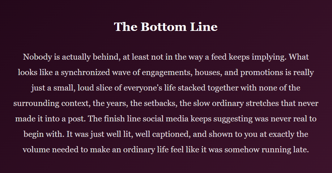 The Milestone Illusion: How Social Media Convinced an Entire Generation They're Falling Behind