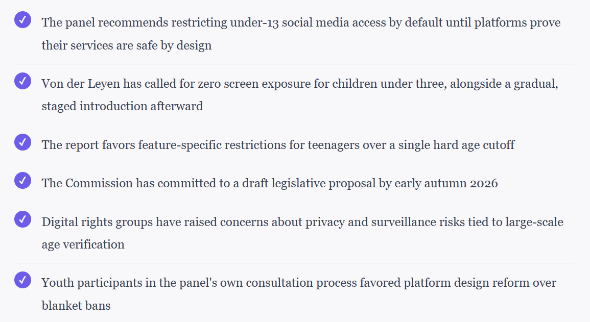 No Screens Before Three, No Social Media Before Thirteen: Inside Brussels' Boldest Plan Yet to Redesign Childhood Online