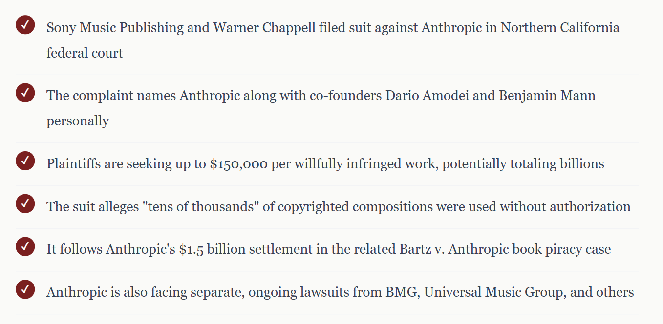 Inside the Sony and Warner Lawsuit That Could Reshape How AI Companies Train Their Models