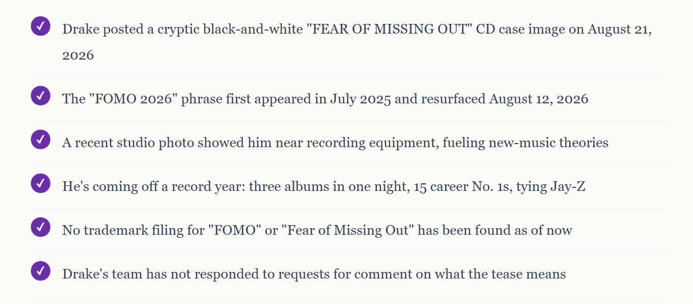 Inside Drake's "FOMO 2026" Mystery: Every Clue, Decoded