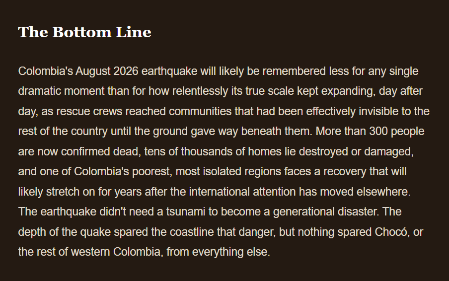 Inside the Earthquake That Became Colombia's Deadliest in Decades