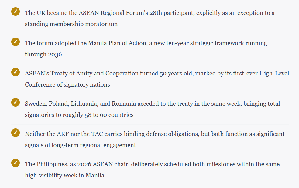 Breaking Its Own Rules: Why ASEAN Let Britain Into a Regional Forum It Had Frozen for Everyone Else