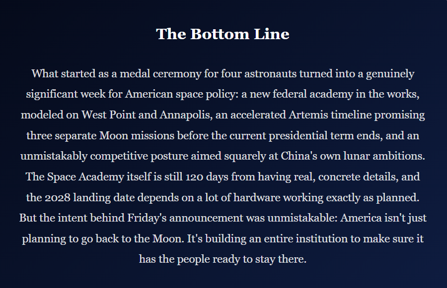 A New Kind of Service Academy: Inside Trump's Order to Build the US Space Academy
